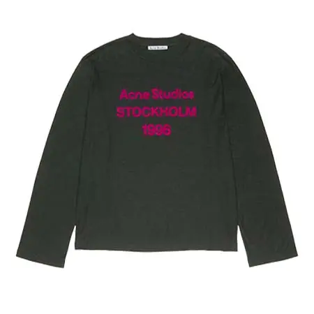 Acne Studios（アクネストゥディオズ) ロゴTシャツ – YEAR OF THE HORSE RW-UX-TSHI000001 (ユニセックス)
