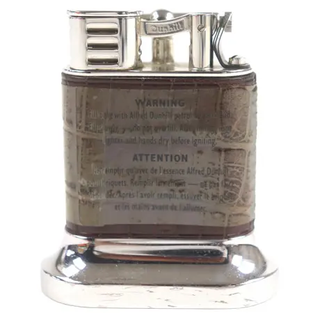 dunhill(ダンヒル) ライター ユニーク テーブル クロコダイルレザー