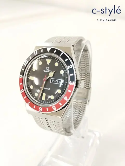 TIMEX タイメックス 腕時計 シルバー×ブラック Q TIMEX 377E-CELL TW2U61300 クォーツ