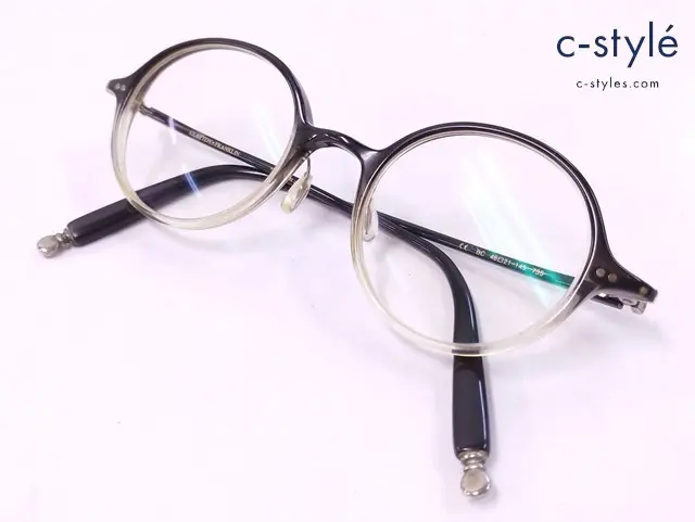 CLAYTON FRANKLIN クレイトン フランクリン メガネ 46□21-145 ブラック×クリア 735