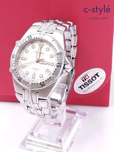TISSOT ティソ 腕時計 ホワイト×シルバー P163/263 クォーツ