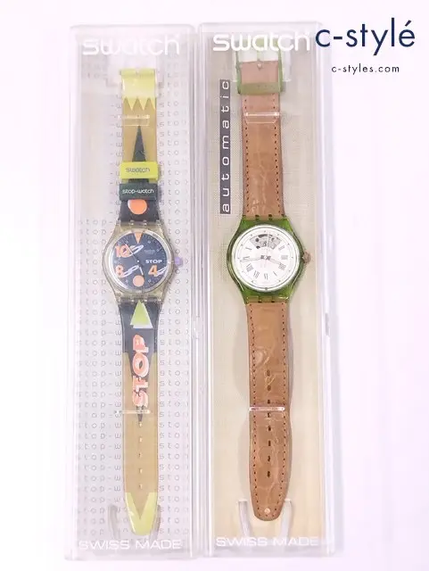 Swatch スウォッチ 腕時計 マルチカラー ホワイト×ブラウン SSK102 SAG100 クォーツ 自動巻き