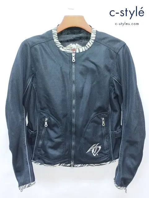 HARLEY-DAVIDSON ハーレーダビッドソン ライダースメッシュジャケット M ブラック レディース