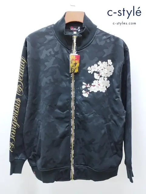 抜刀娘 バットウムスメ トラックジャケット XXL ブラック系 C203790