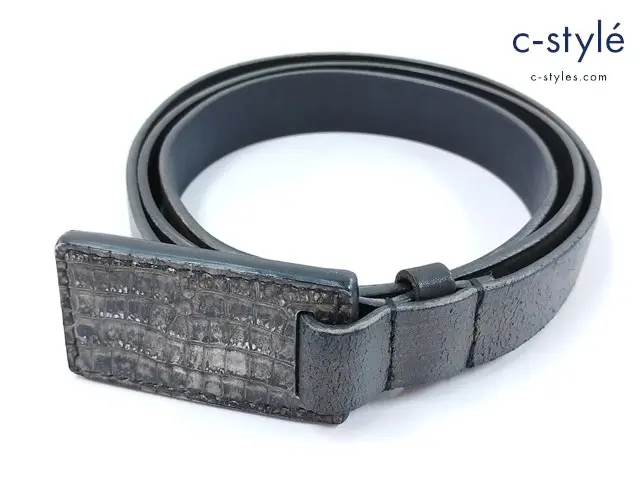 ISAMU KATAYAMA BACKLASH イサムカタヤマバックラッシュ レザーベルト グレー系