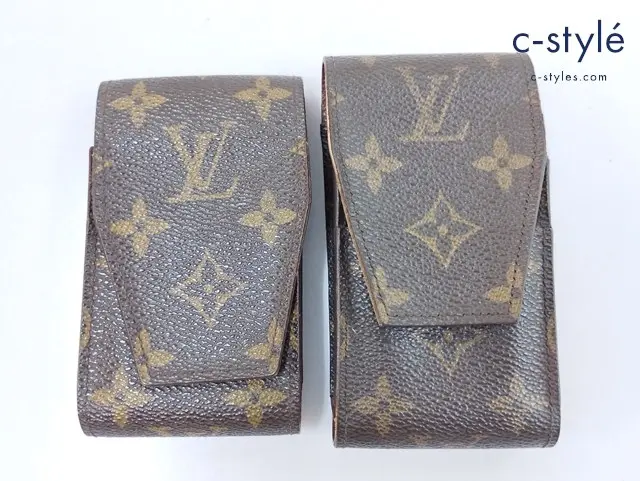LOUIS VUITTON ルイヴィトン シガレットケース ブラウン系 モノグラム エテュイシガレット 計2点