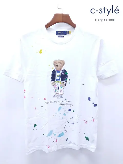POLO RALPH LAUREN ポロラルフローレン 半袖Tシャツ M ホワイト ポロベア 56658