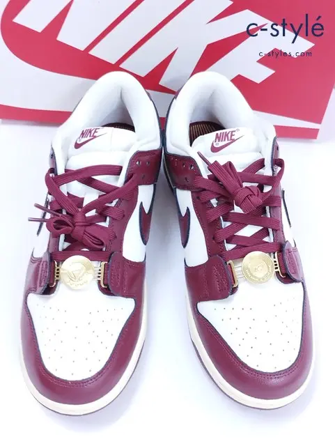 NIKE ナイキ スニーカー 27.5cm ワインレッド×ホワイト W DUNK LOW SE DV1160-101