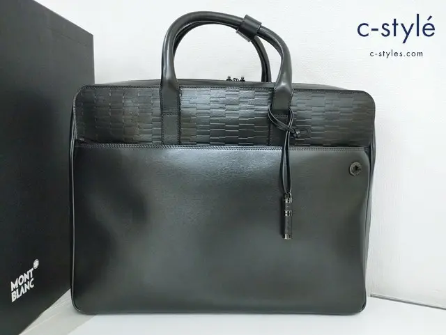 MONTBLANC モンブラン ブリーフケース グレー系 ドキュメントケース MB09296 ビジネスバッグ