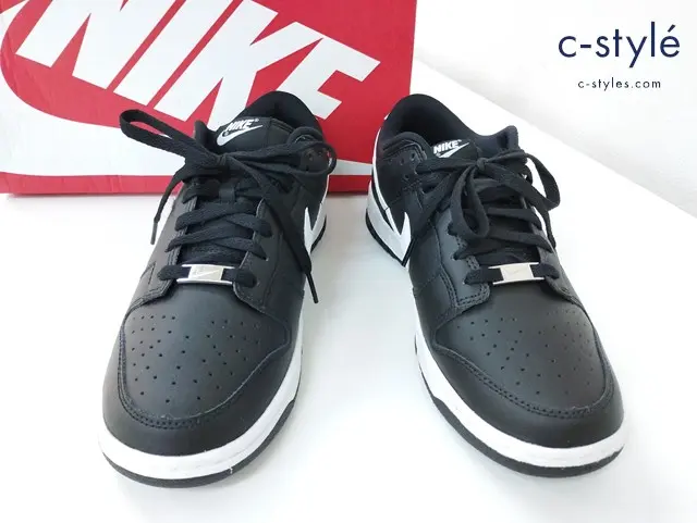 NIKE ナイキ スニーカー 27cm ブラック×ホワイト DUNK LOW RETRO DV0831-002