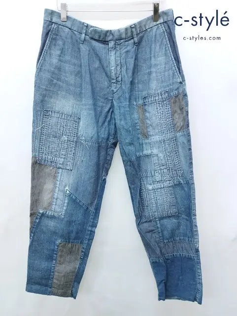 ISAMU KATAYAMA BACKLASH ライトオンステーパードデニムパンツ M インディゴ 1833-01