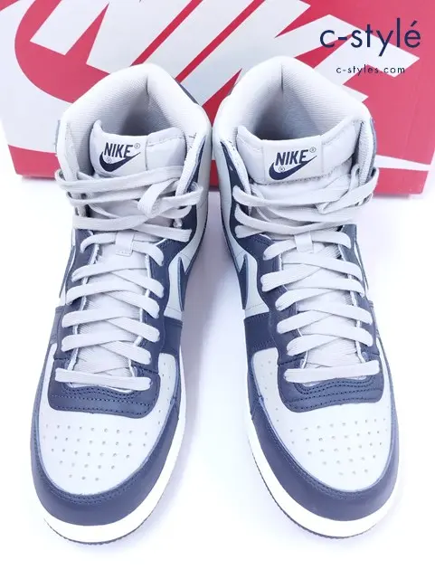 NIKE ナイキ スニーカー 27cm グレー×ネイビー Terminator High FB1832-001 ハイカット