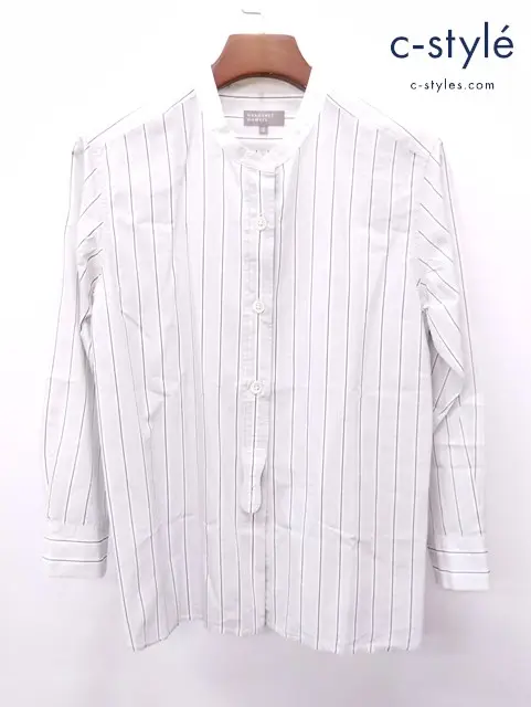 MARGARET HOWELL マーガレットハウエル ストライプシャツ 2 グレー系 レディース