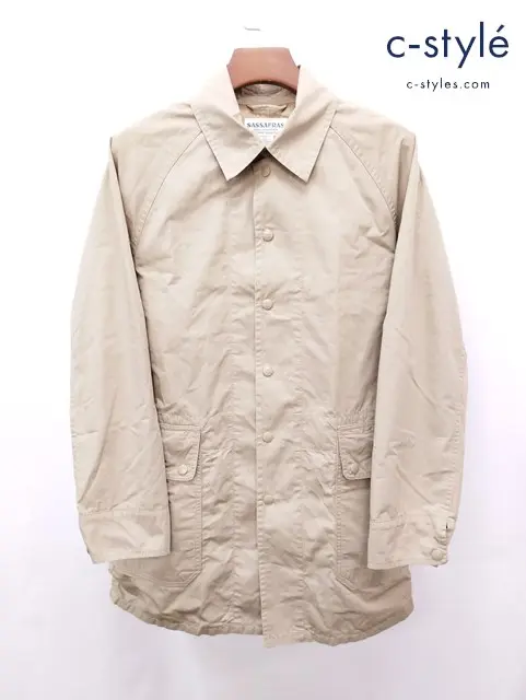 SASSAFRAS ササフラス フォールリーフコート XS ベージュ ボタン SF