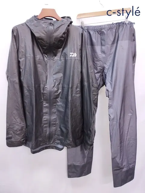 DAIWA ダイワ レインスーツ セットアップ 4XL ブラック×グレー GORE-TEX DR-1221J レインウェア 雨具