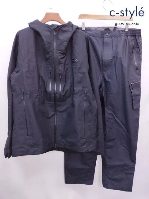 DAIWA ダイワ レインジャケット レインパンツ 4XL ブラック GORE-TEX C-Knit DR-12009 DR-30009 雨具
