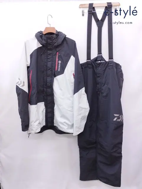 DAIWA ダイワ レインスーツ 4XL ブラック×グレー GORE-TEX プロダクト コンビアップ レインスーツ DR-1821
