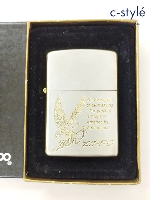 ZIPPO ジッポー オイルライター 星条旗 イーグル シルバー×ゴールド ’94