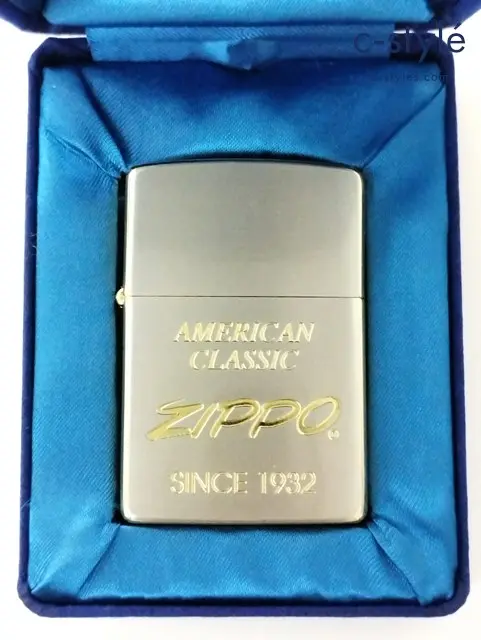 ZIPPO ジッポー オイルライター AMERICAN CLASSIC SINCE 1932 シルバー×ゴールド ’93