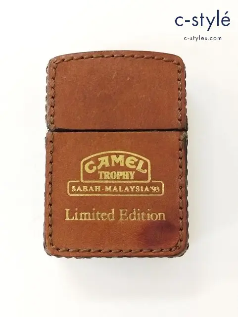ZIPPO ジッポー オイルライター CAMEL TROPHY Limited Edition 革巻き ブラウン ’90
