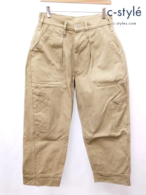 TUKI ツキ パンツ 1 ベージュ 日本製 綿100% COMBAT PANTS 0035