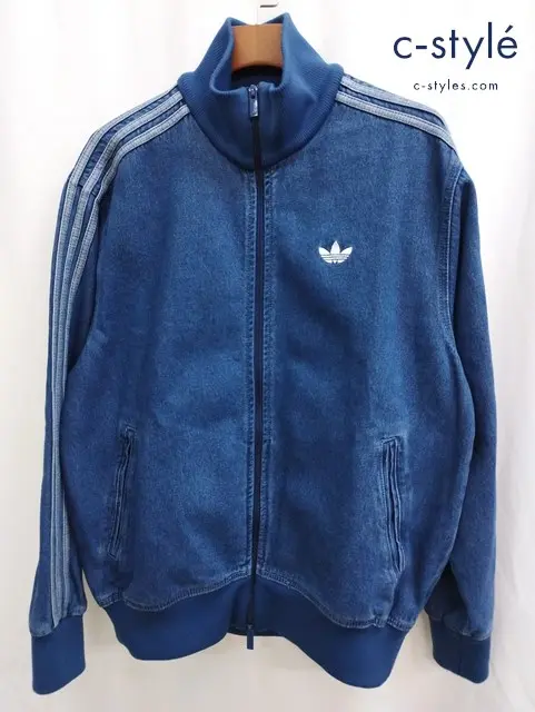 adidas アディダス デニムジャケット XL インディゴ DENIM FIREBIRD TRACKTOP JC6233