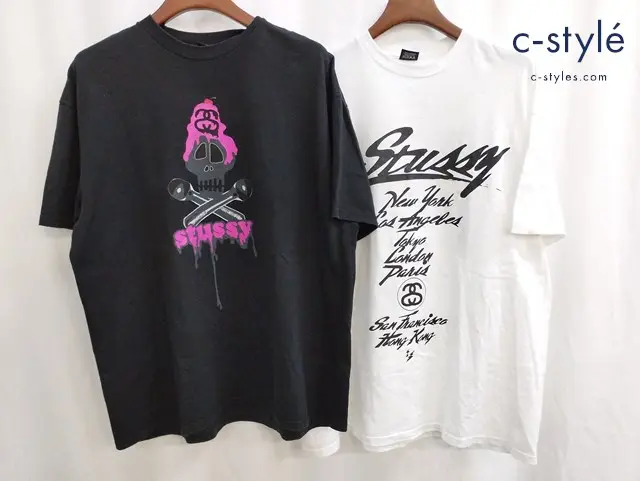 stussy Tシャツ XL ブラック / stussy×WTAPS Tシャツ ホワイト 計2点