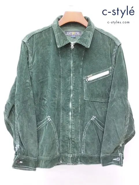 FAT エフエーティー ジャケット SKINNY グリーン RALF F/05FW/JK-11 コーデュロイ ジップアップ