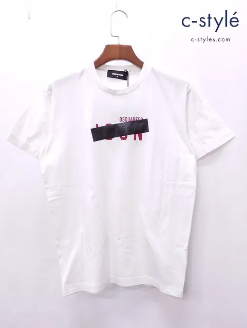 DSQUARED2 ディースクエアード Tシャツ M ホワイト 綿100%