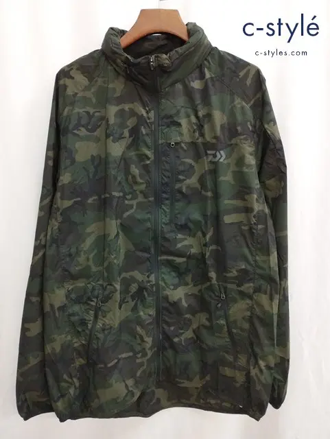 DAIWA ダイワ ジャケット 4XL グリーン系 カモ柄 ポケッタブルウィンドジャケット DJ-33009