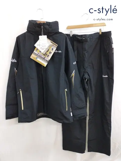 GAMAKATSU がまかつ レインスーツ 7L ブラック GORE-TEX GM-3685 雨具 セットアップ