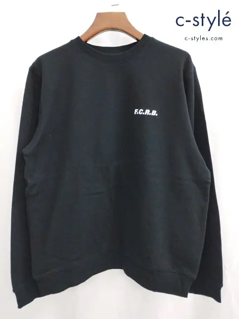 F.C.Real Bristol エフシーレアルブリストル トレーナー L ブラック SOUVENIR CREW NECK TOP FCRB-180048