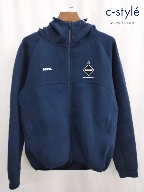 F.C.Real Bristol エフシーレアルブリストル パーカー M ネイビー フーディー FCRB-180025