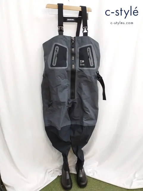 Daiwa ダイワ タイトフィットブレスラジアルジップウェーダー LL グレー×ブラック系 RW-4352B-T