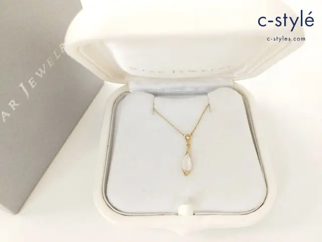 STAR JEWELRY スタージュエリー ネックレス ゴールド K18 PRISM 2ZN2213 約1.11g