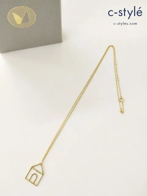 ALIITA アリータ ネックネス ゴールド 家 ハウス 9K 約1.57g