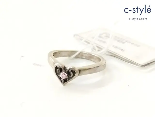 ROYAL ORDER ロイヤルオーダー リング シルバー×ピンク ハート 925