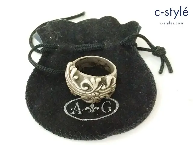 A&G エーアンドジー フローラルダガーリング シルバー STERLING