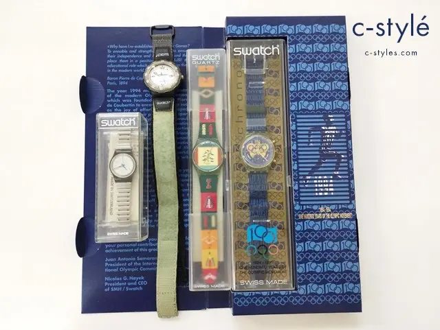 SWATCH スウォッチ 腕時計 クォーツ OLIMPIC 100周年記念モデル GM122 SDB112 他 計4点