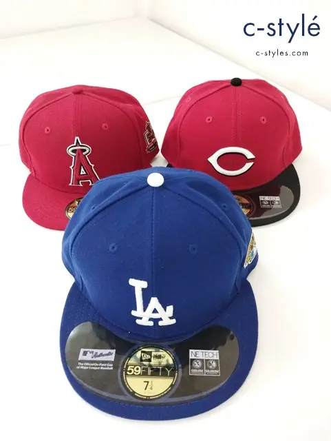 NEW ERA ニューエラ キャップ 7・1/4 57.7cm 59FIFTY MLB ロサンゼルスエンゼルス シカゴ・カブス 計3点