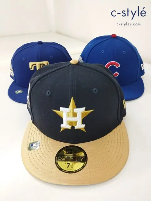 NEW ERA ニューエラ キャップ 7・1/4 57.7cm 59FIFTY MLB ヒューストンアストロズ 他 計3点