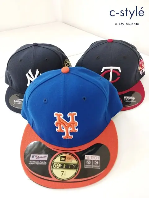 NEW ERA ニューエラ キャップ 7・1/4 57.7cm 59FIFTY MLB ニューヨークヤンキース 他 計3点