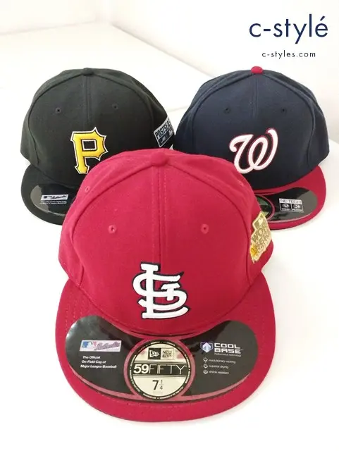 NEW ERA ニューエラ キャップ 7・1/4 57.7cm 59FIFTY MLB セントルイスカージナルス 他 計3点
