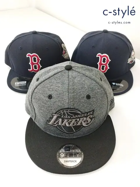 NEW ERA ニューエラ キャップ 7・1/4 57.7cm ONE SIZE 59FIFTY 9FIFTY MLB NBA 他 計3点