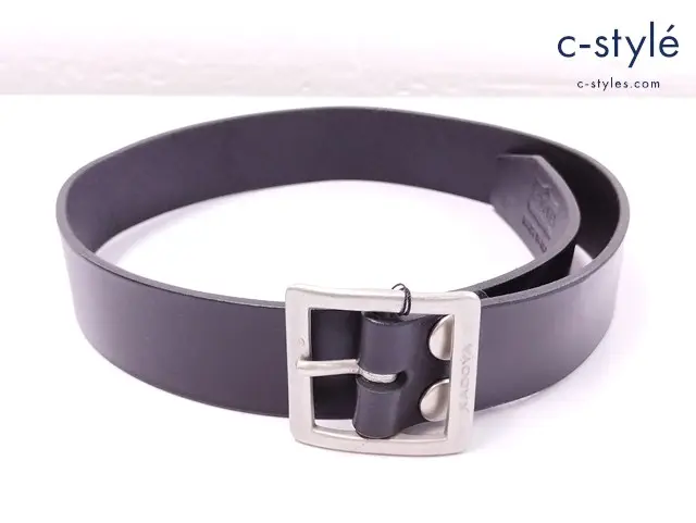 KADOYA カドヤ レザーベルト M ブラック 日本製