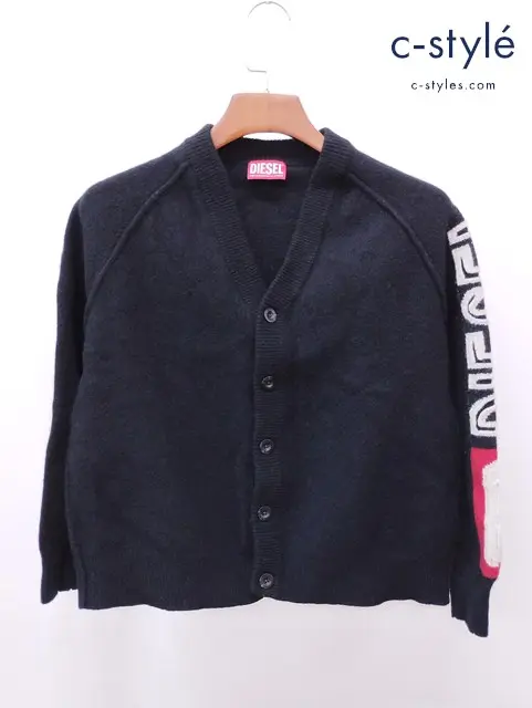 DIESEL ディーゼル カーディガン M ブラック K-SARRI