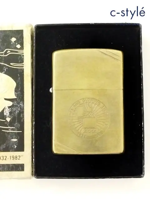 ZIPPO ジッポー オイルライター 50th 1932-1982 ソリッドブラス ゴールド ’84 コメモラティブ