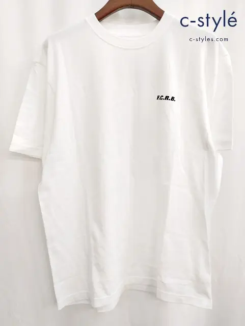 F.C.Real Bristol エフシーレアルブリストル Tシャツ L ホワイト ロゴ プリント FCRB-240136