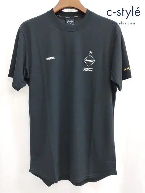 F.C.Real Bristol エフシーレアルブリストル Tシャツ L ブラック CIRCLE LOGO S/S TOP FCRB-190017