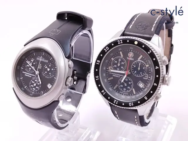 TIMEX タイメックス 腕時計 ブラック CHRONOGRAPH INDIGLO IRONMAN クロノグラフ クォーツ